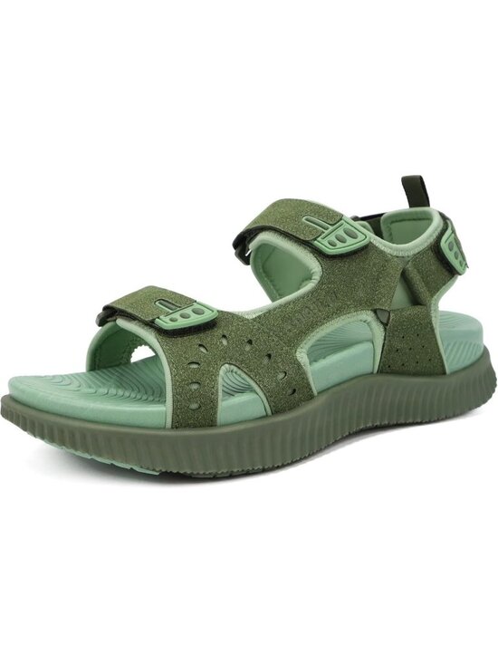 Men\'s Green Arch Support Thick Cushion Recovery Athletic Hiking Sandal Shoes